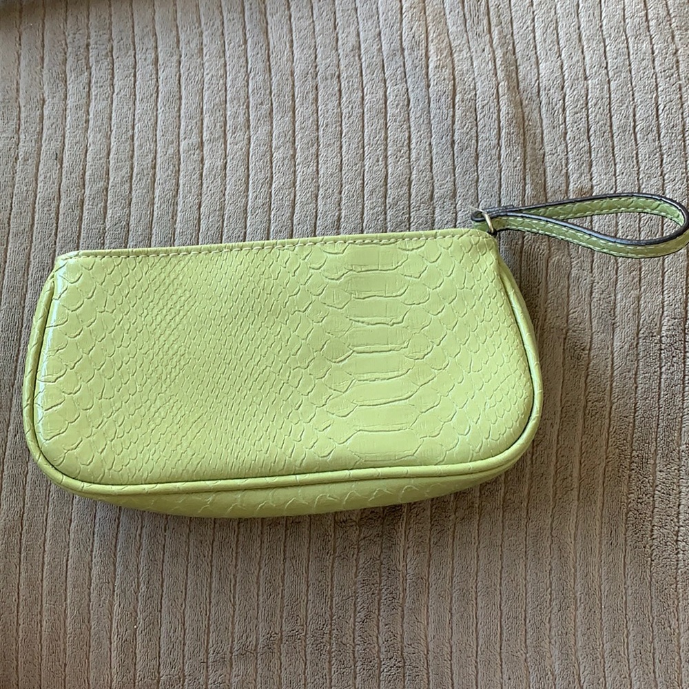 Vintage Lime Green Wristlet Clutch